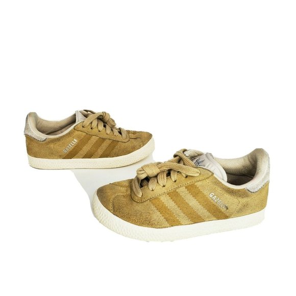 adidas Other - Adidas Kids Tan Suede Youth Gazelle Shoes Sneakers Size 12K